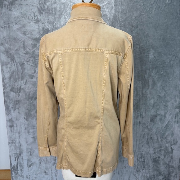 Liverpool Women’s Med Cornstalk Zip Button Snap Utility Cargo Jacket - Picture 5 of 11